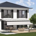 Markise senkrecht mit Führungsschiene – das Plus an Windschutz