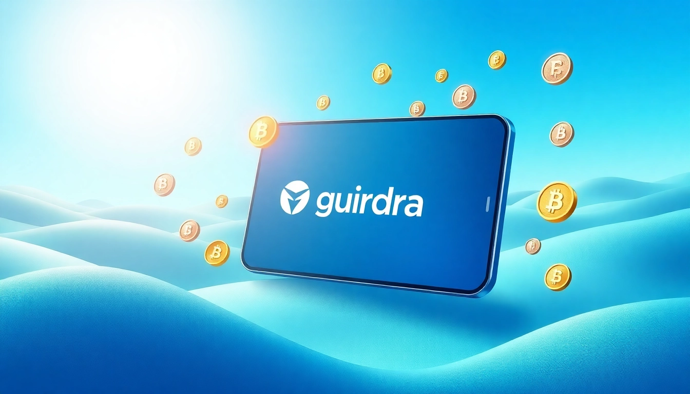Users engaging with the guarda wallet interface on a sleek device, showcasing crypto management.
